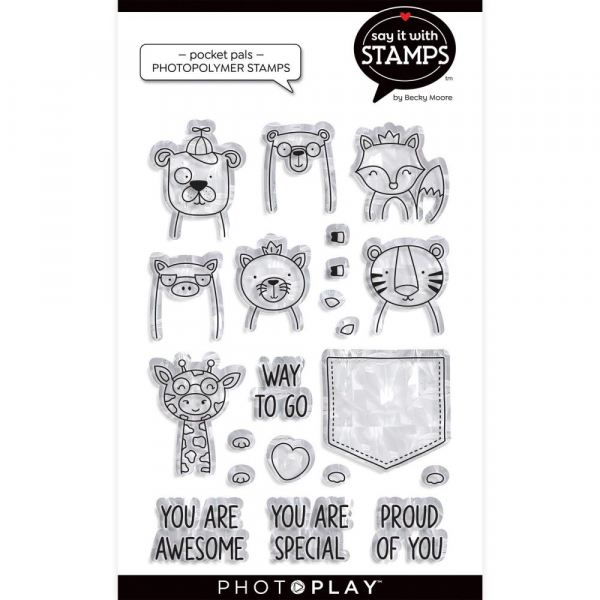 ! Photo Play Clear Stamps - Pocket Pals !